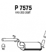 FENNO STEEL - P7575 - Глушитель средний VW GOLF 1.4 03-